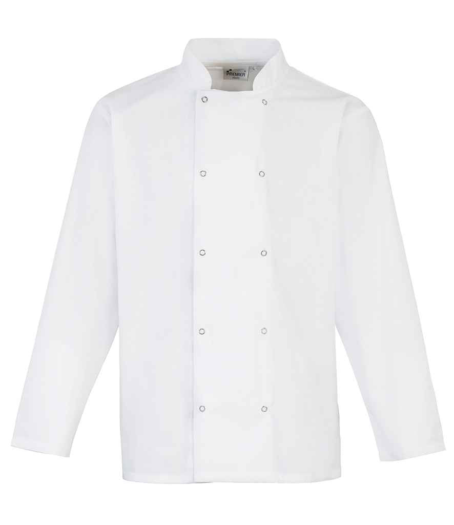 Premier - Long Sleeve Stud Front Chef's Jacket - Pierre Francis