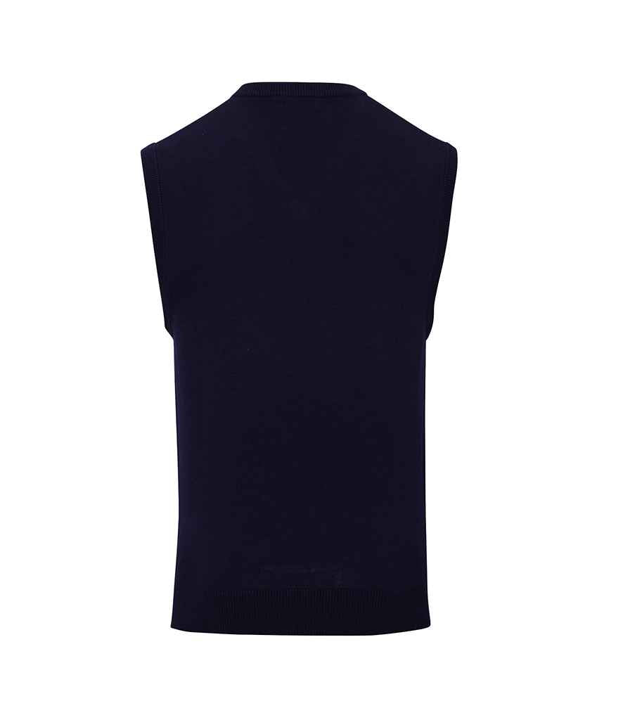 Premier - Sleeveless Cotton Acrylic V Neck Sweater - Pierre Francis