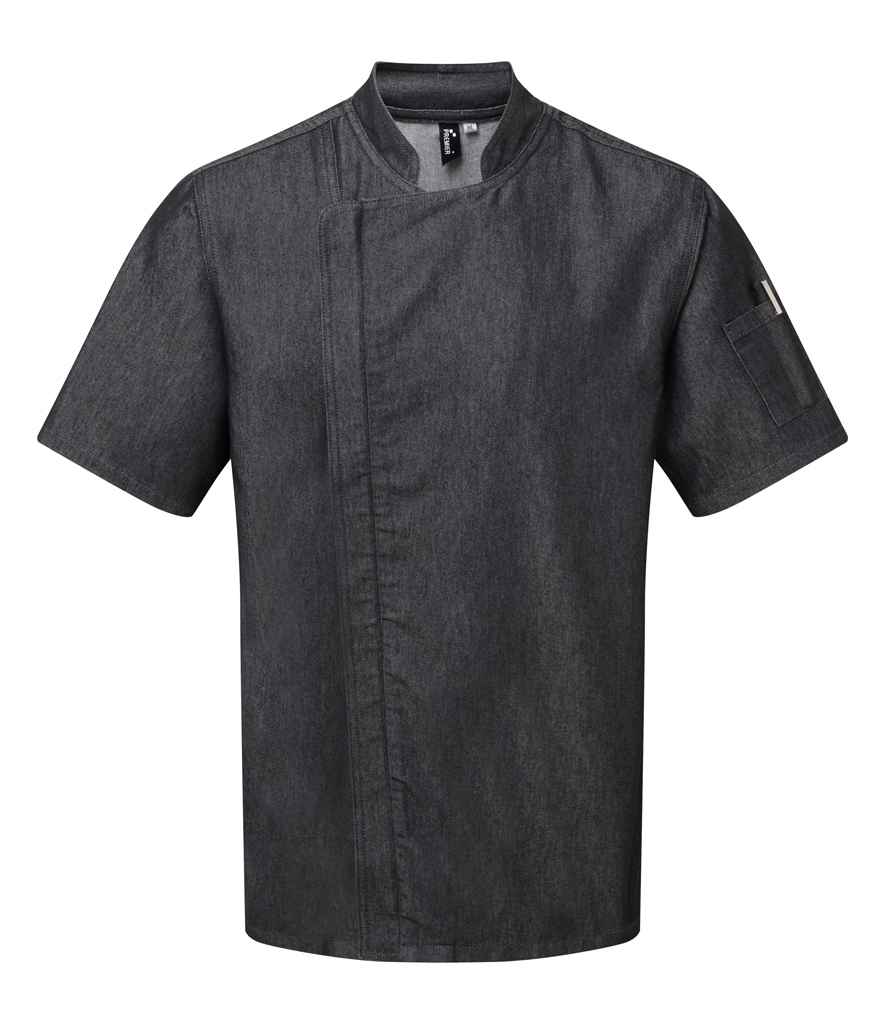 Premier - Short Sleeve Zipped Chef's Jacket - Pierre Francis