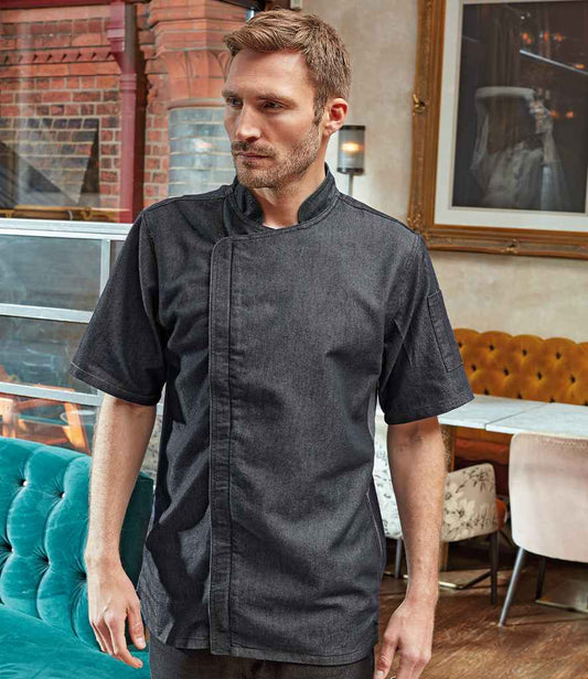 Premier - Short Sleeve Zipped Chef's Jacket - Pierre Francis