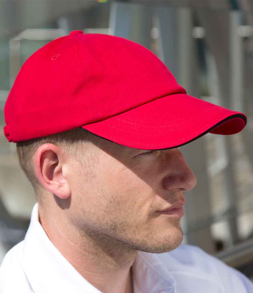Result - Low Profile Heavy Brushed Cotton Cap with Sandwich Peak - Pierre Francis