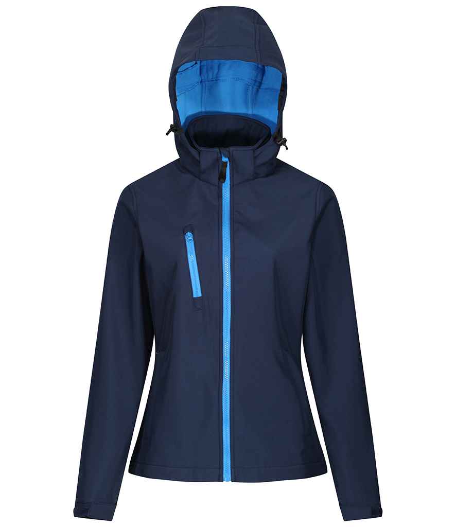 Regatta - Ladies Venturer Three Layer Hooded Soft Shell Jacket - Pierre Francis