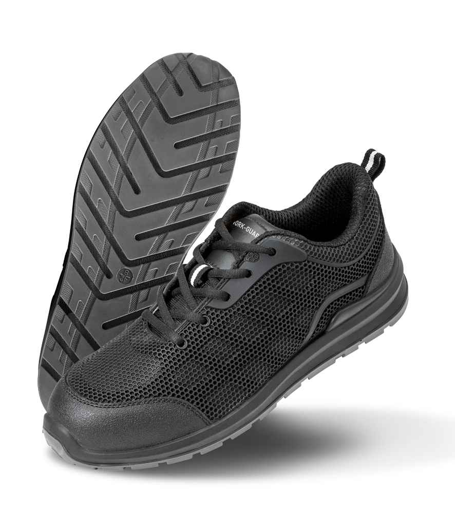Result - Work-Guard All Black SRA SB Safety Trainers - Pierre Francis