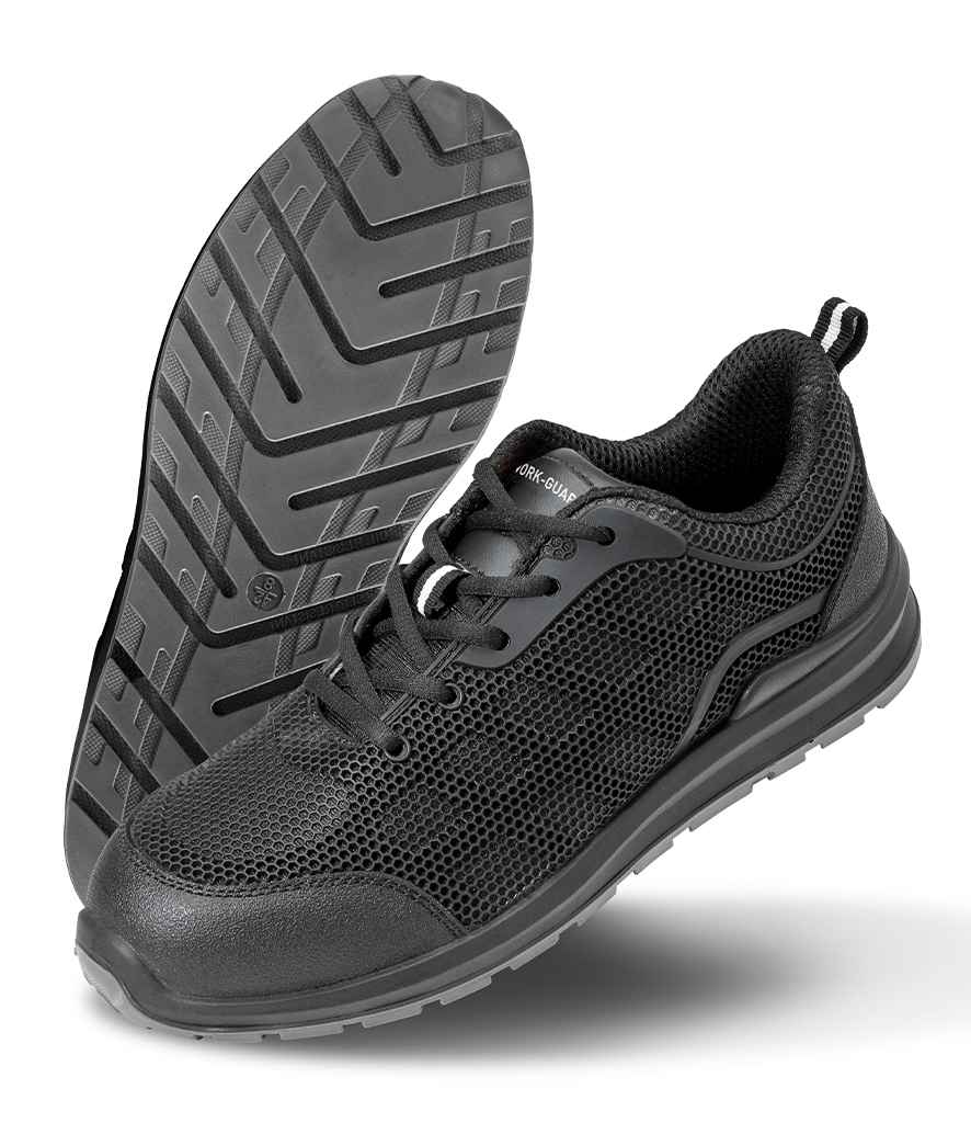 Result - Work-Guard All Black SRA SB Safety Trainers - Pierre Francis