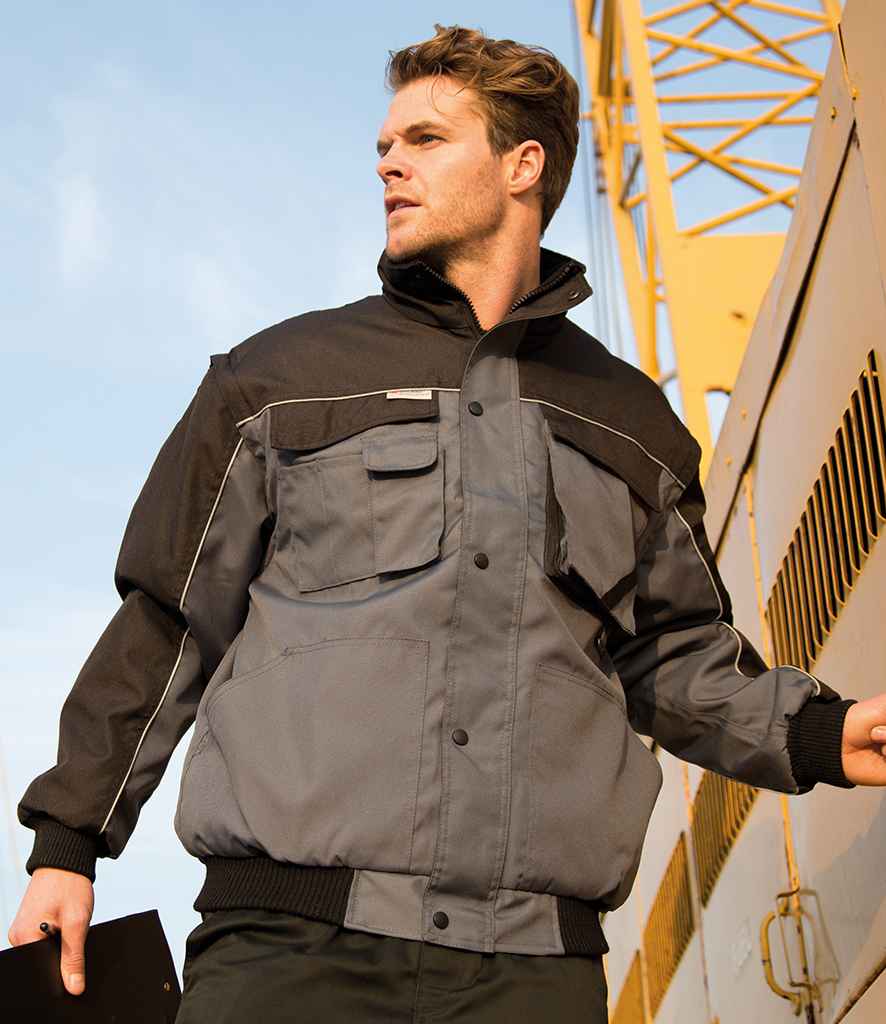 Result - Work-Guard Zip Sleeve Heavy Duty Jacket - Pierre Francis