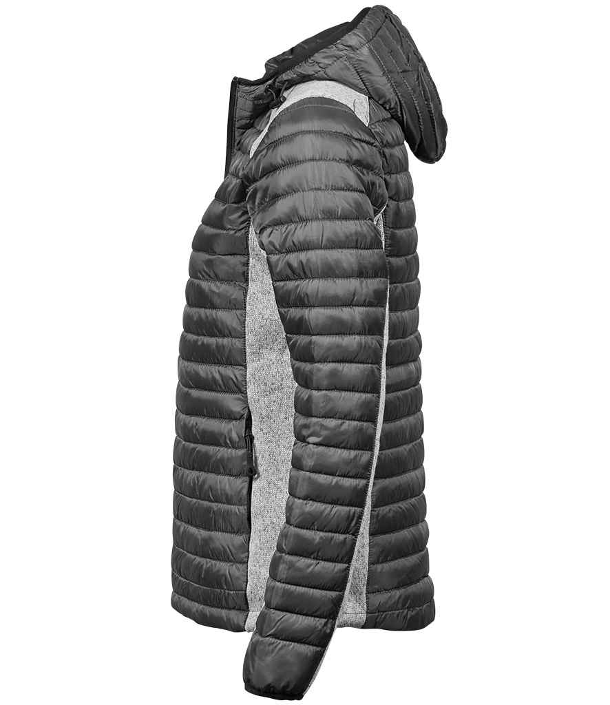 Tee Jays - Ladies Crossover Hooded Padded Outdoor Jacket - Pierre Francis