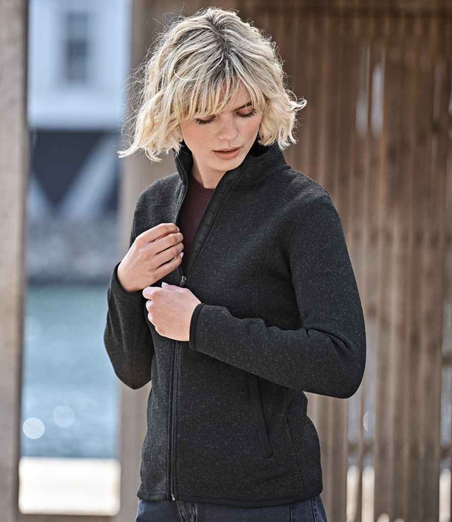 Tee Jays - Ladies Knitted Outdoor Fleece Jacket - Pierre Francis